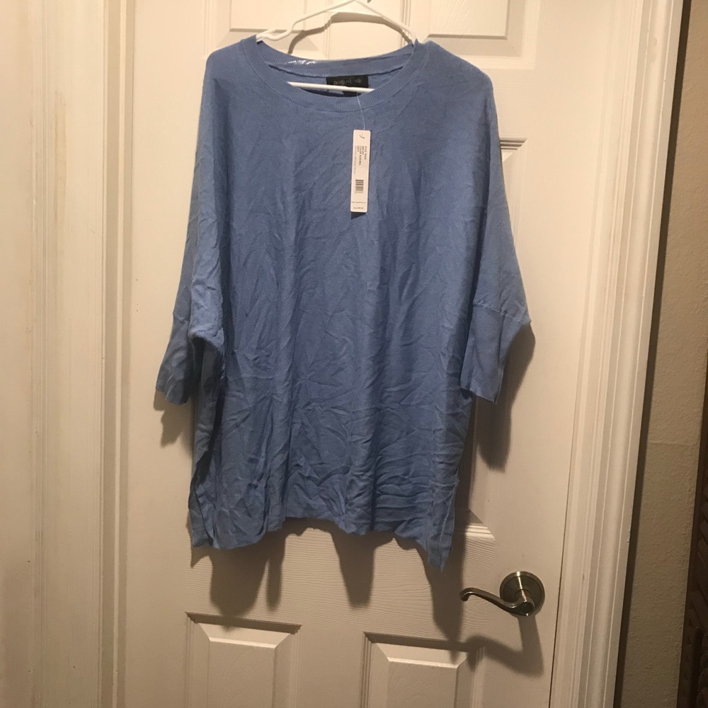 Short Sleeve Scoop Neck Layer Tee